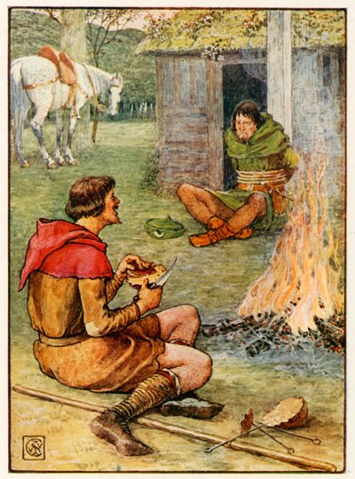 Little John and the Forester by Walter Crane